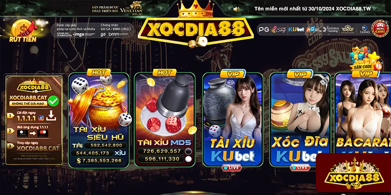 Livestream xóc đĩa tại XOCDIA88, không video dựng, không cắt ghép