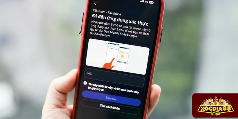 Chính sách bảo mật XOCDIA88 bảo đảm nạp rút an toàn với mã OTP