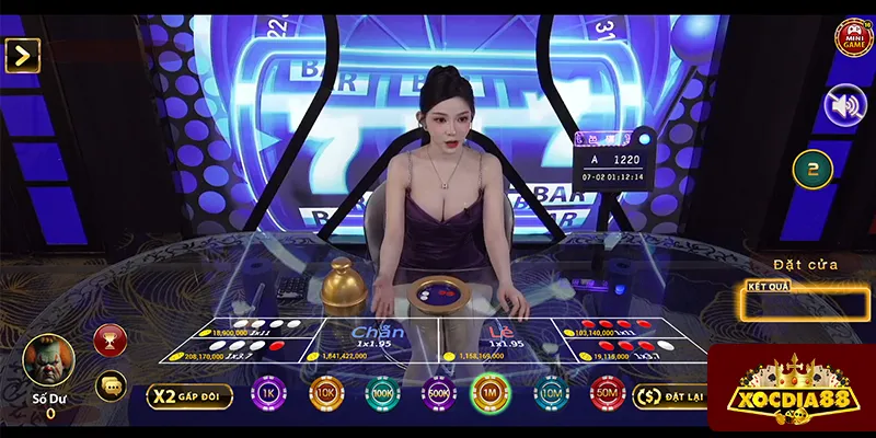 Giao diện xóc đĩa XOCDIA88 sắc nét, bàn chơi tách biệt